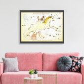 Urania-Spiegel, Vintage Astronomie-Himmelskarte Leinwanddruck (Insitu (Wohnzimmer))