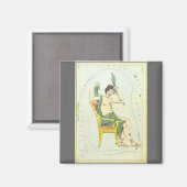 Urania-Spiegel, Vintage Astronomie-Himmelskarte Magnet (Vorderseite/Rückseite)