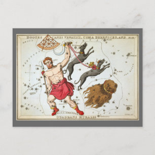 Urania-Spiegel, Vintage Astronomie-Himmelskarte Postkarte