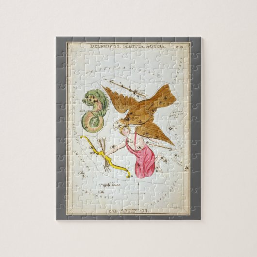 Urania-Spiegel, Vintage Astronomie-Himmelskarte Puzzle (Vertikal)