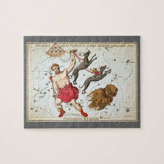 Urania-Spiegel, Vintage Astronomie-Himmelskarte Puzzle (Horizontal)