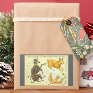 Urania-Spiegel, Vintage Astronomie-Himmelskarte Rechteckiger Aufkleber