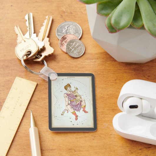 Urania-Spiegel, Vintage Astronomie-Himmelskarte Schlüsselanhänger (Schreibtisch)