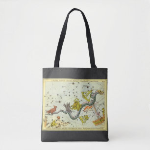 Urania-Spiegel, Vintage Astronomie-Himmelskarte Tasche