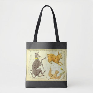 Urania-Spiegel, Vintage Astronomie-Himmelskarte Tasche