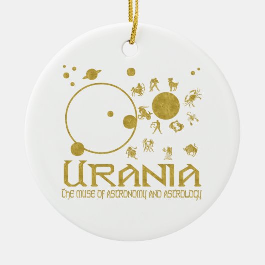 Urania-Verzierung Keramik Ornament (Vorne)