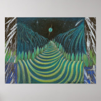 Uranian Road Art Poster von Jude Cowell