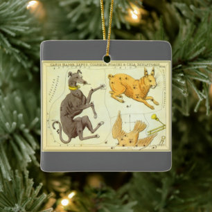 Urania's Mirror, Vintage-Astronomie-Himmelskarte Keramikornament