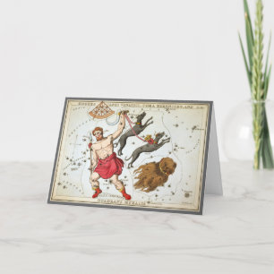 Urania's Mirror, Vintage Astronomiekarte des Himme Karte