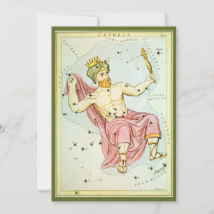 Urania's Spiegel, Vintage-Astronomie-Himmelskarte