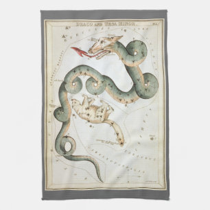 Urania's Spiegel, Vintage-Astronomie-Himmelskarte Geschirrtuch