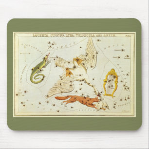 Urania's Spiegel, Vintage-Astronomie-Himmelskarte Mousepad