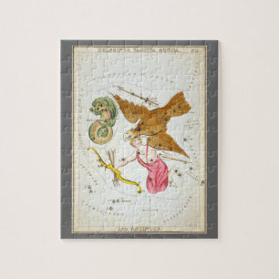 Urania's Spiegel, Vintage-Astronomie-Himmelskarte Puzzle