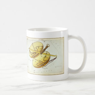 Urania's Spiegel, Vintage-Sternbild Waage Kaffeetasse