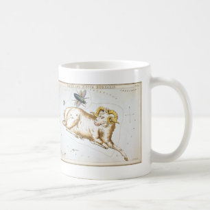 Urania's Spiegel, Vintage-Sternbild Widder Kaffeetasse