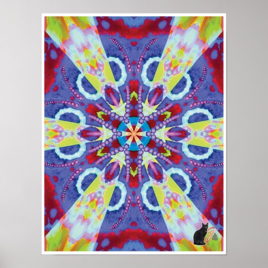 Uranische Kinetic Collage Kaleidoscope Poster (Vorne)