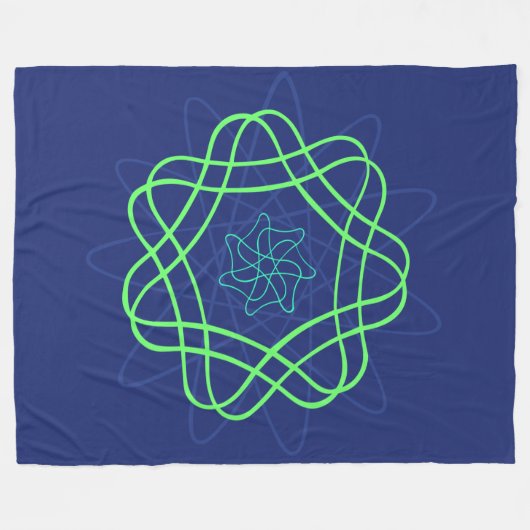 Uranium Glow Fleecedecke (Vorderseite (Horizontal))