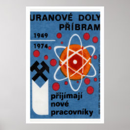 Uranium Mining - Matchbox Print - Czech Wall Art Poster