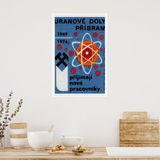 Uranium Mining - Matchbox Print - Czech Wall Art Poster (Küche)