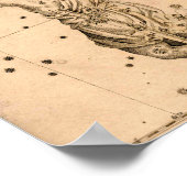 Uranometria Orion Johann Bayer Poster (Ecke)