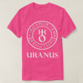 Uranus Astrologie Design T-Shirt (Design vorne)