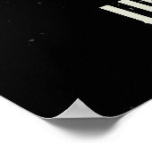 Uranus blauer Planet 3D-Universum-Darstellung Poster (Ecke)