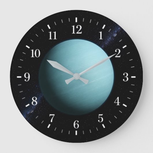 Uranus Clock 2026 Version Große Wanduhr (Vorderseite)
