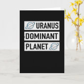 Uranus Dominant Planet Solar System Puppe Karte (Gelbe Blume)