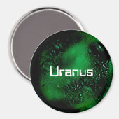 Uranus Grüner Planet Magnet (Vorderseite/Rückseite)
