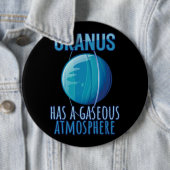 Uranus hat eine gasförmige Atmosphäre Astronomie A Button (Beispiel)