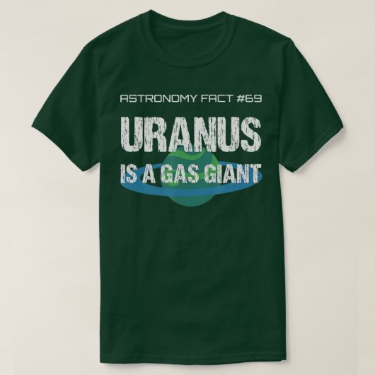Uranus ist ein Gasriese mit sonniger Astronomie un T-Shirt (Design vorne)