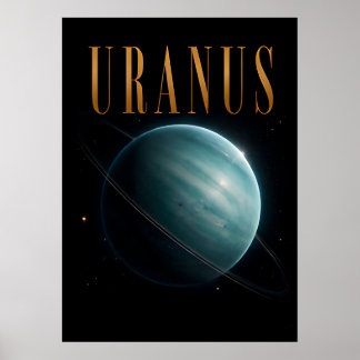 Uranus Luxury Space Editorial Graphic Poster