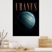 Uranus Luxury Space Editorial Graphic Poster (Küche)