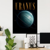 Uranus Luxury Space Editorial Graphic Poster (Heimbüro)
