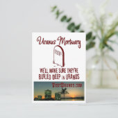 Uranus Mortuary Postkarte (Stehend Vorderseite)