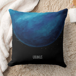Uranus Planet Artwork - Cosmic Space Illustration Kissen