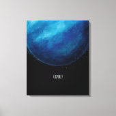 Uranus Planet Artwork - Cosmic Space Illustration Leinwanddruck (Vorderseite)