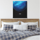 Uranus Planet Artwork - Cosmic Space Illustration Leinwanddruck (Insitu (Schlafzimmer))