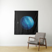 Uranus Planet Artwork - Cosmic Space Illustration Wandteppich (Beispiel (Horizontal))