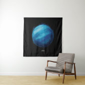 Uranus Planet Artwork - Cosmic Space Illustration Wandteppich (Beispiel)