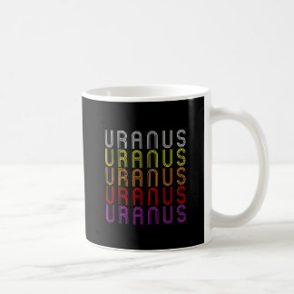 Uranus Planet Retro Vintag Astronomie T - Shirt Kaffeetasse