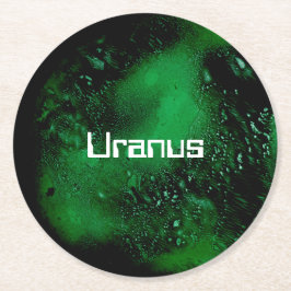 Uranus Runder Pappuntersetzer