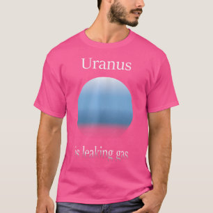 Uranus sickert Gas aus der sonnigen Astronomie T-Shirt