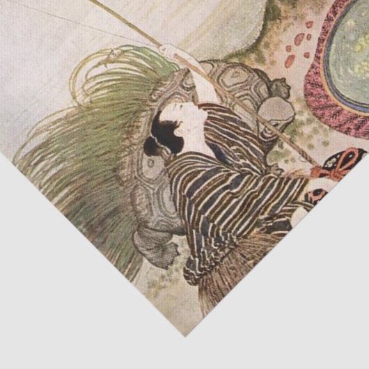 "Urashima Taro" von Edmund Dulac Seidenpapier (Ausschnitt)