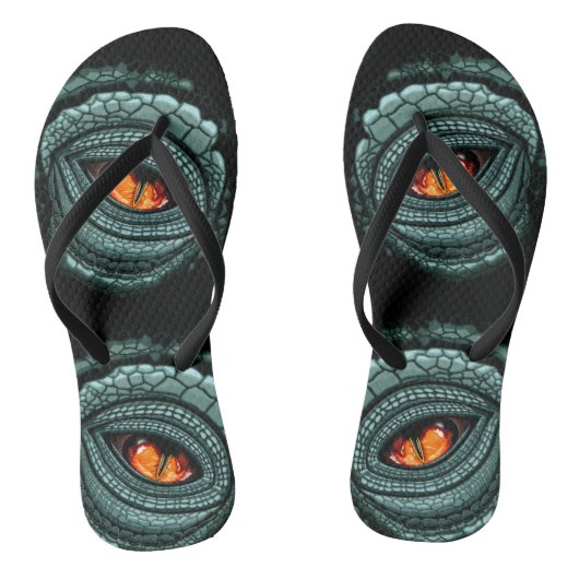 Urauge Reptilien-Räuber Badesandalen (Fußbett)