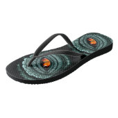 Urauge Reptilien-Räuber Badesandalen (Schrägansicht)