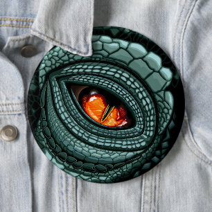 Urauge Reptilien-Räuber Button