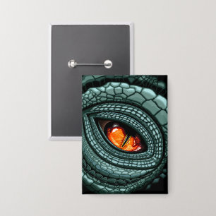Urauge Reptilien-Räuber Button