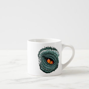 Urauge Reptilien-Räuber Espressotasse