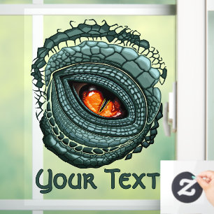 Urauge Reptilien-Räuber Fensteraufkleber